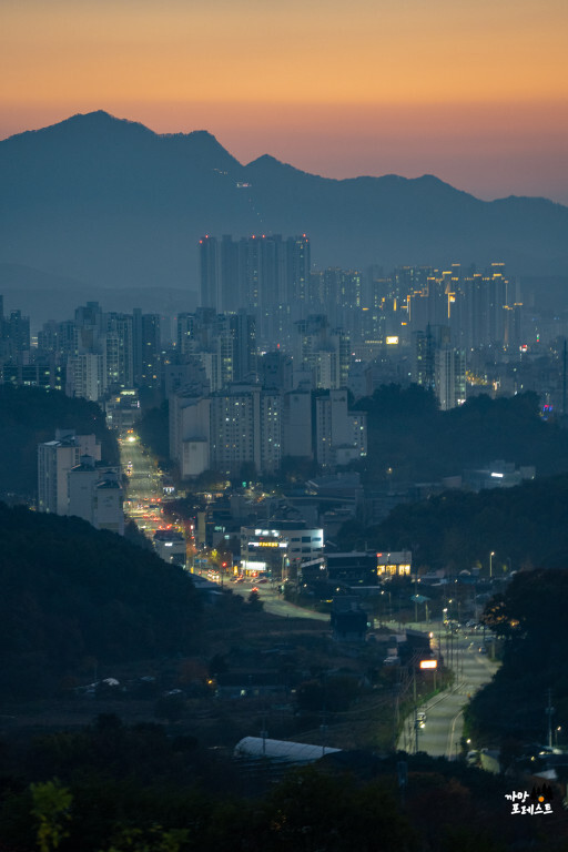 춘천 산토리니 카페 일몰