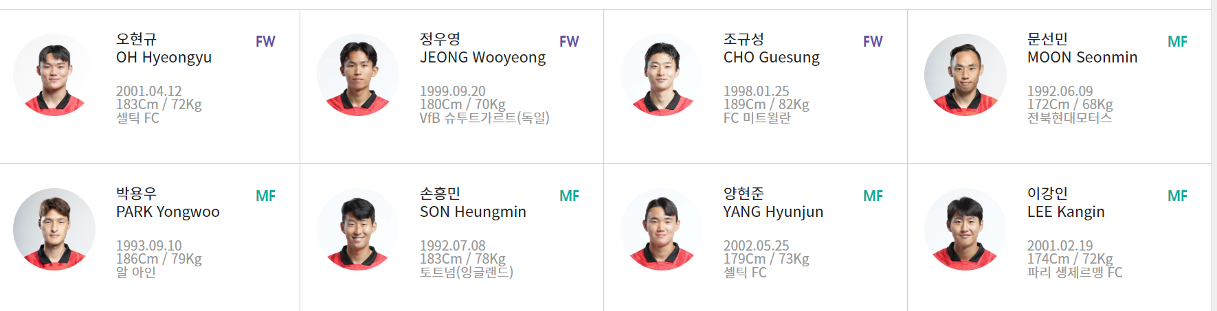 2023 아시안컵 대한민국 대표팀