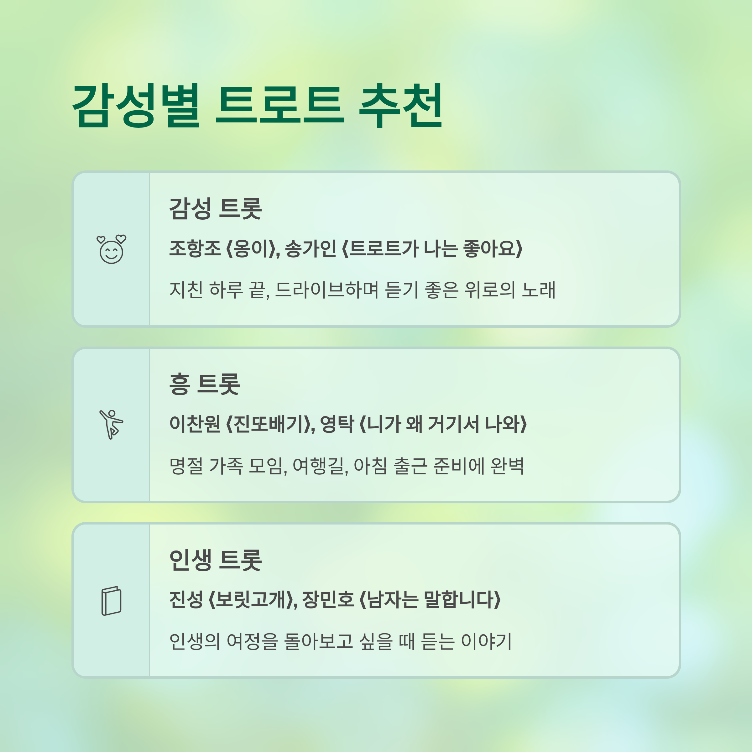 최신 트로트 노래모음 (2025년 감성&middot;흥&middot;명곡 총정리)