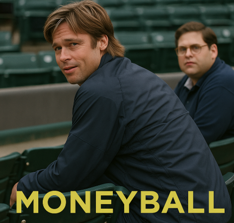 머니볼 야구 영화 사진