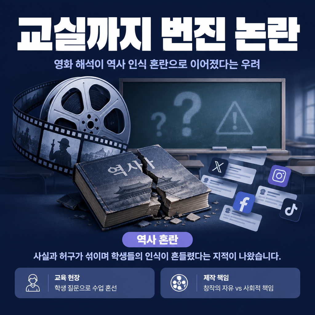 교실까지 번진 논란
