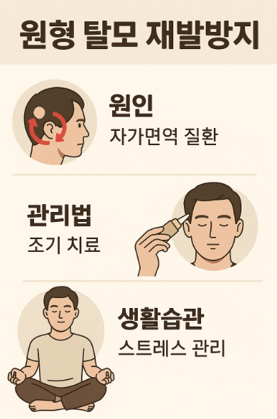 원형 탈모 재발방지