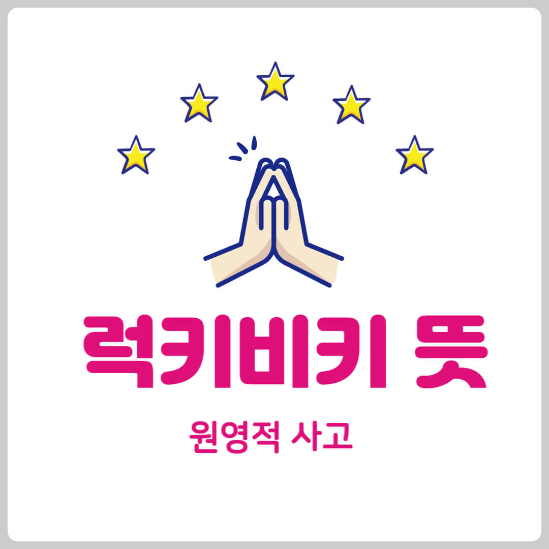 럭키비키 뜻 장원영 원영적 사고