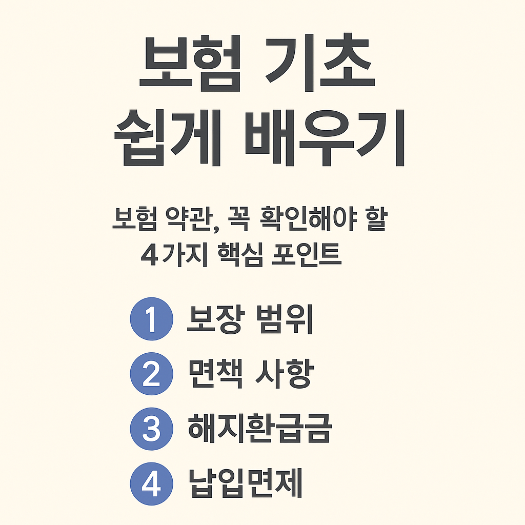 보험 약관 읽기 귀찮죠? 그래도 이 4가지는 꼭 체크하세요