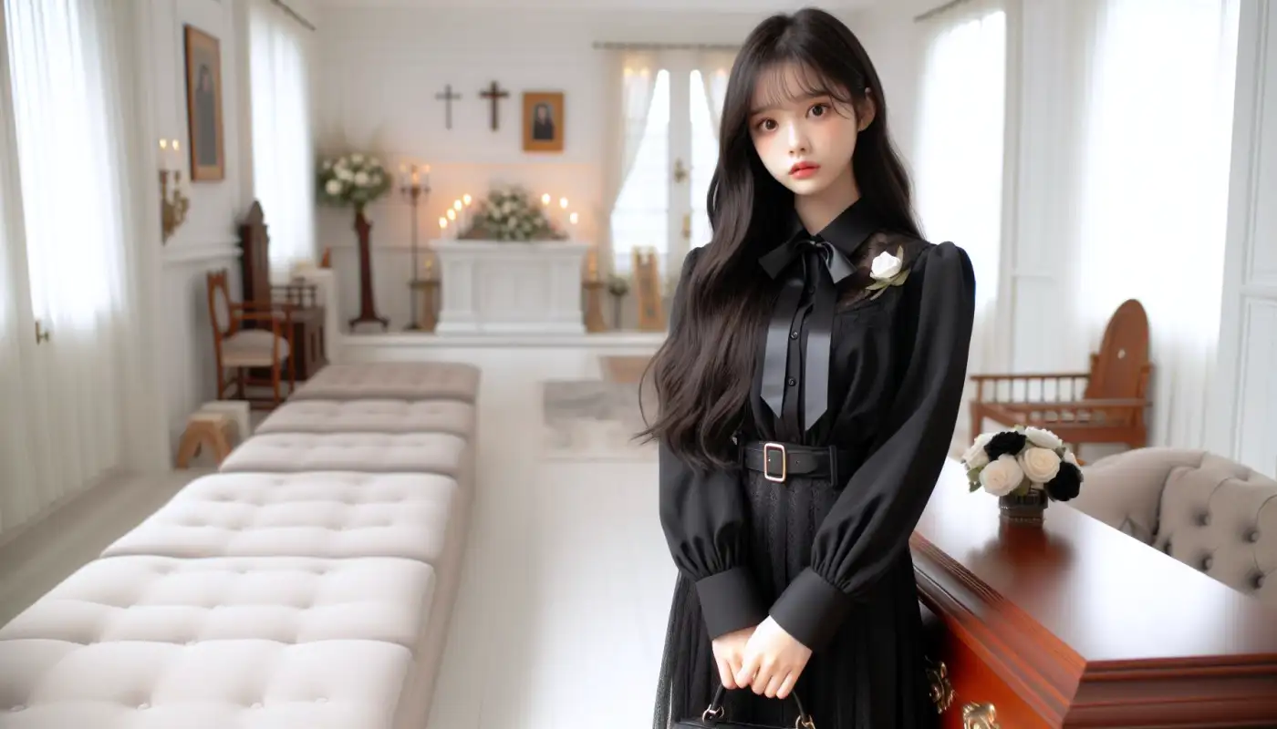 장례식장-예절과-절차를-알아보고-조문하는-여성의-모습