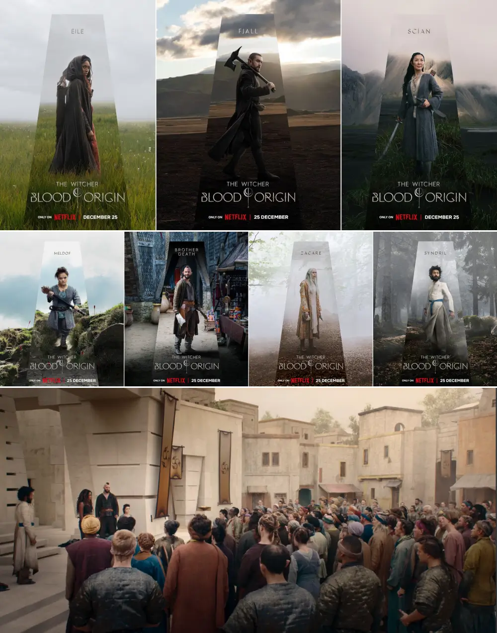 피의 복수를 떠나는 7인의 원정대 인물들