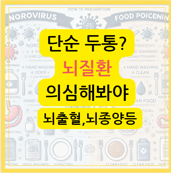 두통 편두통 뇌출혈 뇌종양 관련 뇌질환