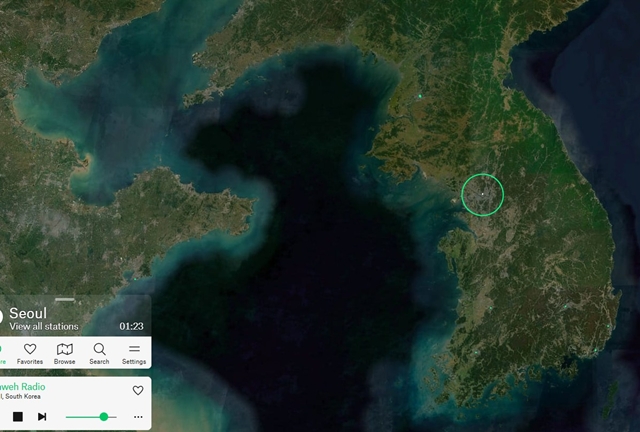 서울 라디오가든 화면