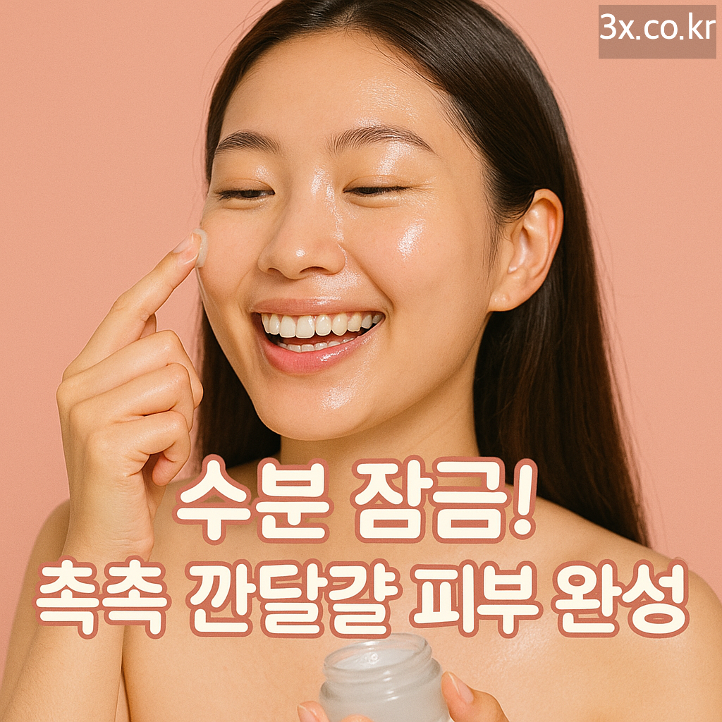 수분 잠금! 촉촉 깐달걀 피부 완성✨