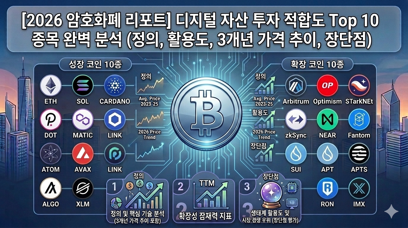 디지털 자산 투자 적합도 Top 10