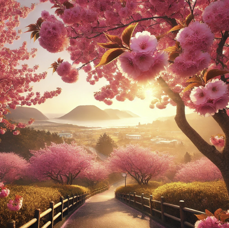 제주도 벚꽃여행 겹벚꽃 사진