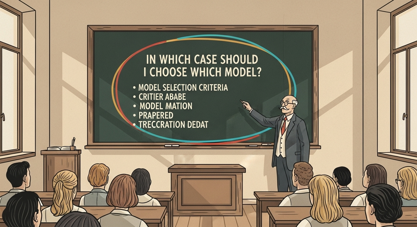 어떤 경우에 어떤 모델을 선택해야 할까?#2