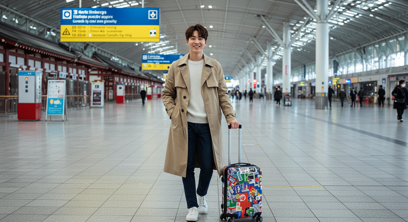 공항에 도착한 남자2