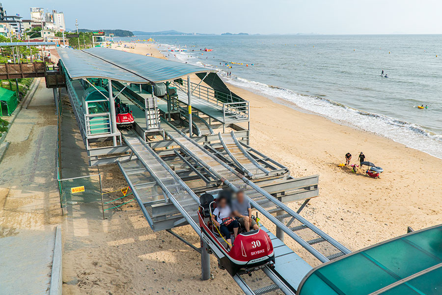 보령 가볼만한곳 - 대천해수욕장 스카이바이크