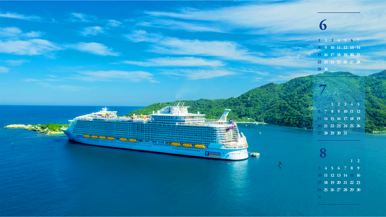 01 로얄캐리비안크루즈 B - 2025년7월 노트북배경화면