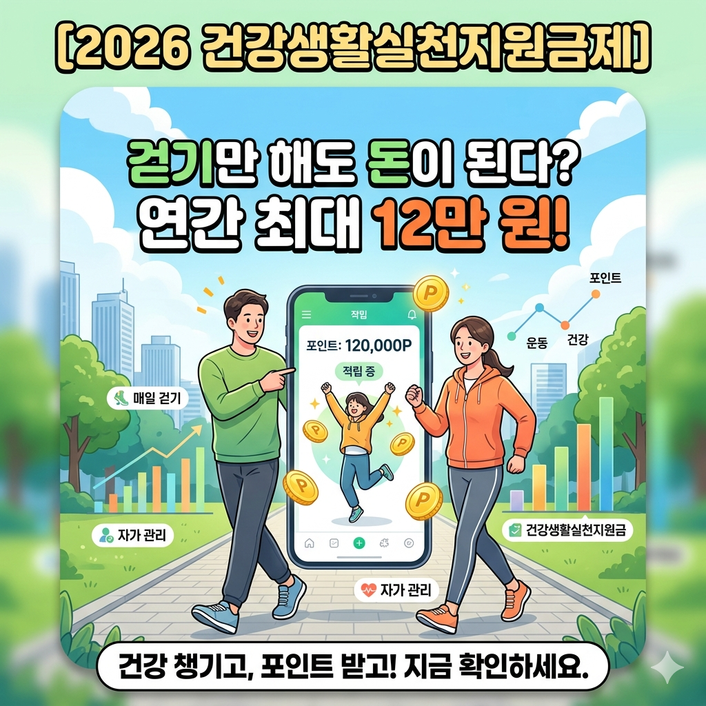 2026 건강생활실천지원금제 신청방법 및 소개