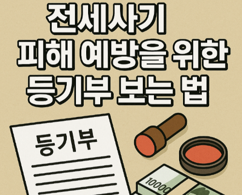 전세사기 피해 예방을 위한 등기부 보는 법