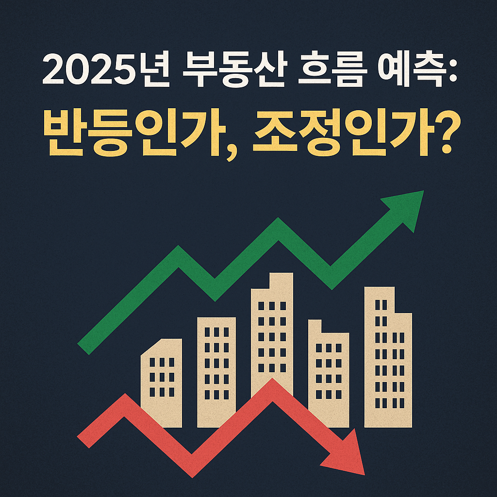 2025년 부동산 흐름 예측: 반등인가, 조정인가?