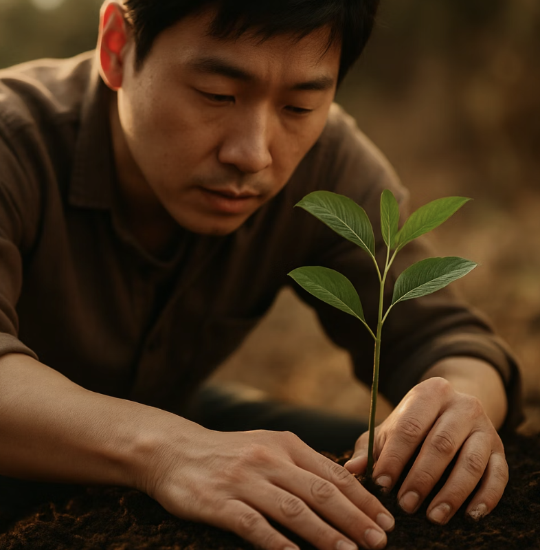 비결 2. 튼튼한 집 지어주기 (흙과 심기)