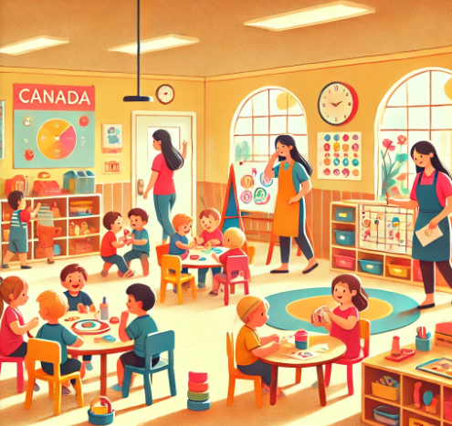 캐나다 데이케어에서의 일상