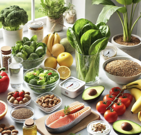 혈압을 낮추는 식습관과 관련된 사진