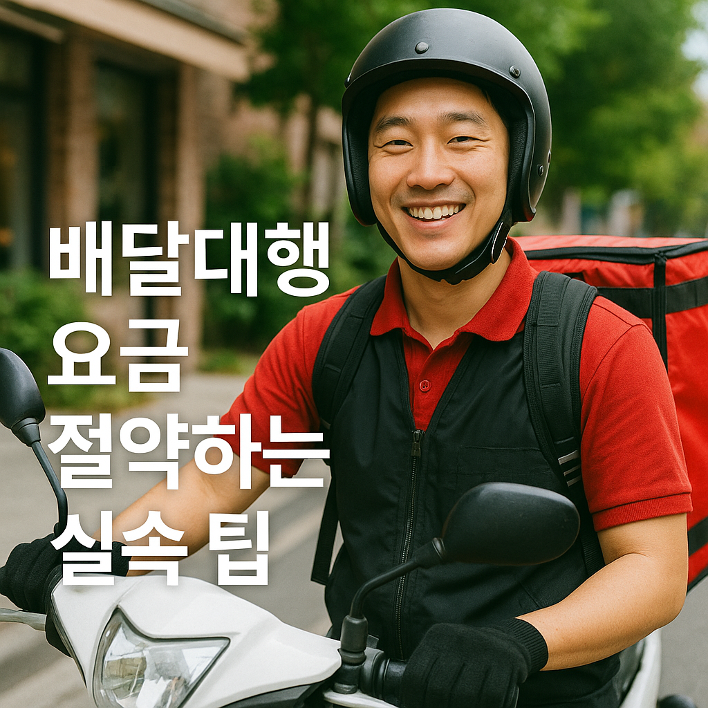 배달대행 요금 절약하는 실속 팁