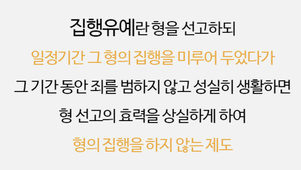 집행유예란