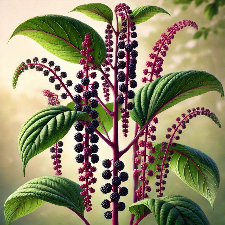 미국자리공 이미지 사진입니다.