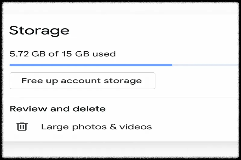 구글 포토 저장 공간 정리
