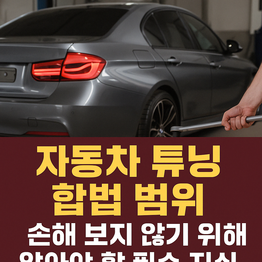 자동차 튜닝하고 있는 사람