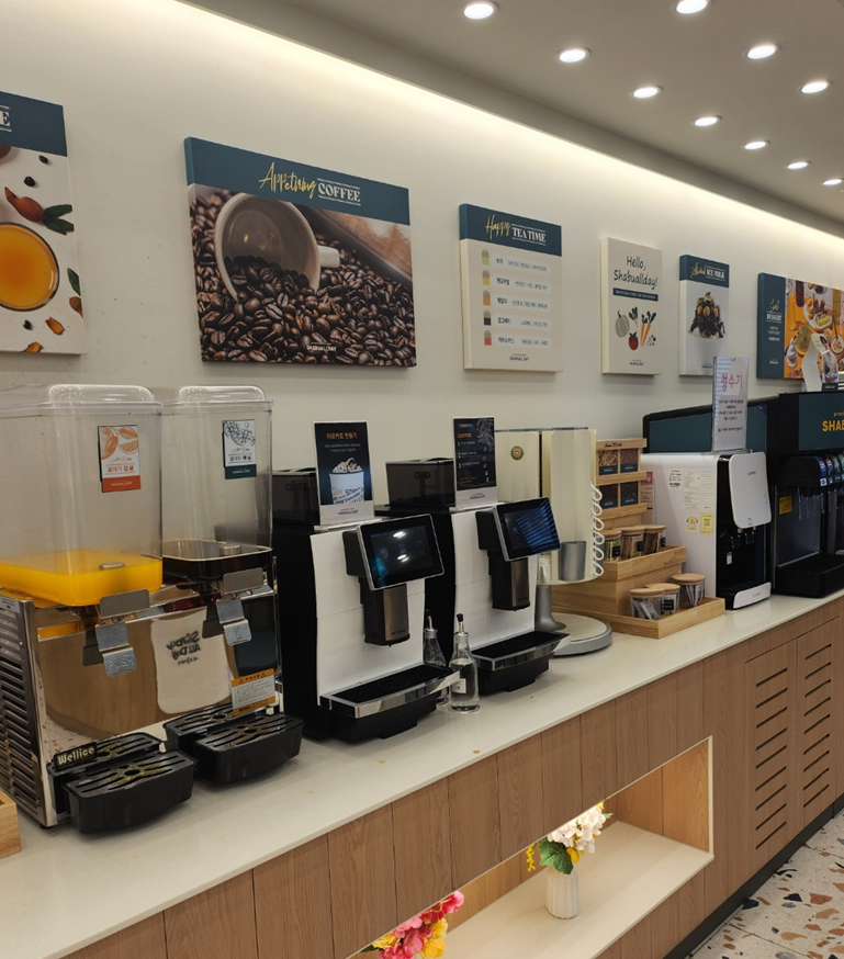 디저트, 음료 코너