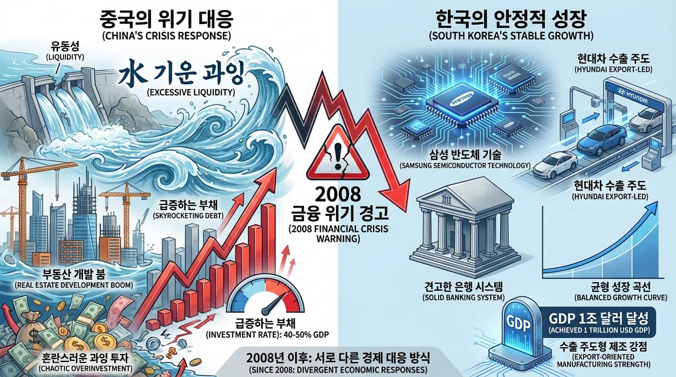 2008 금융위기시 한국과 중국의 대응
