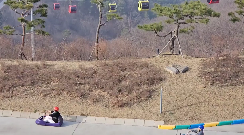 루지 타는 사진