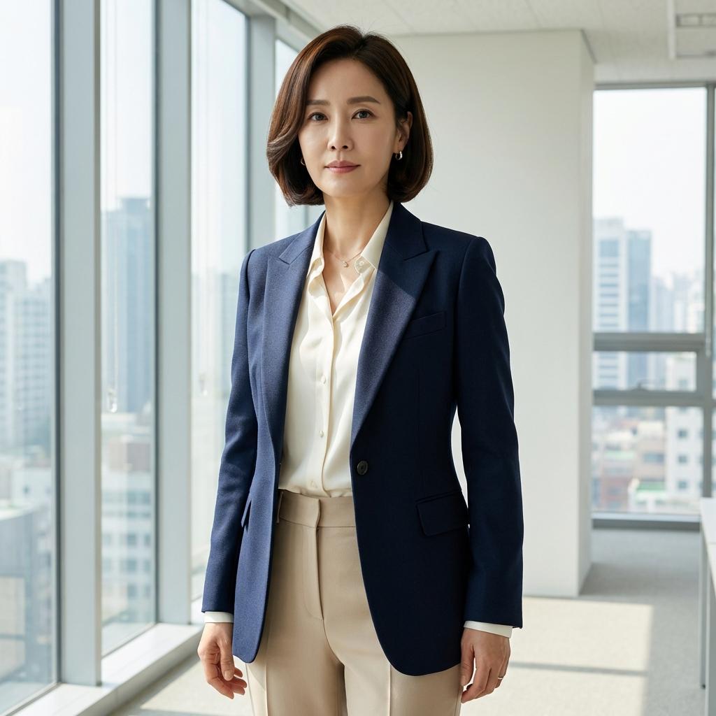 40대 워킹맘을 위한 세련된 오피스룩 캡슐 워드롭
