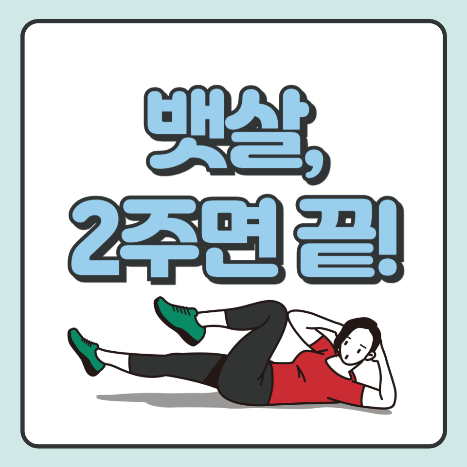 5분만 투자! 효과 확실한 뱃살 빼는 운동