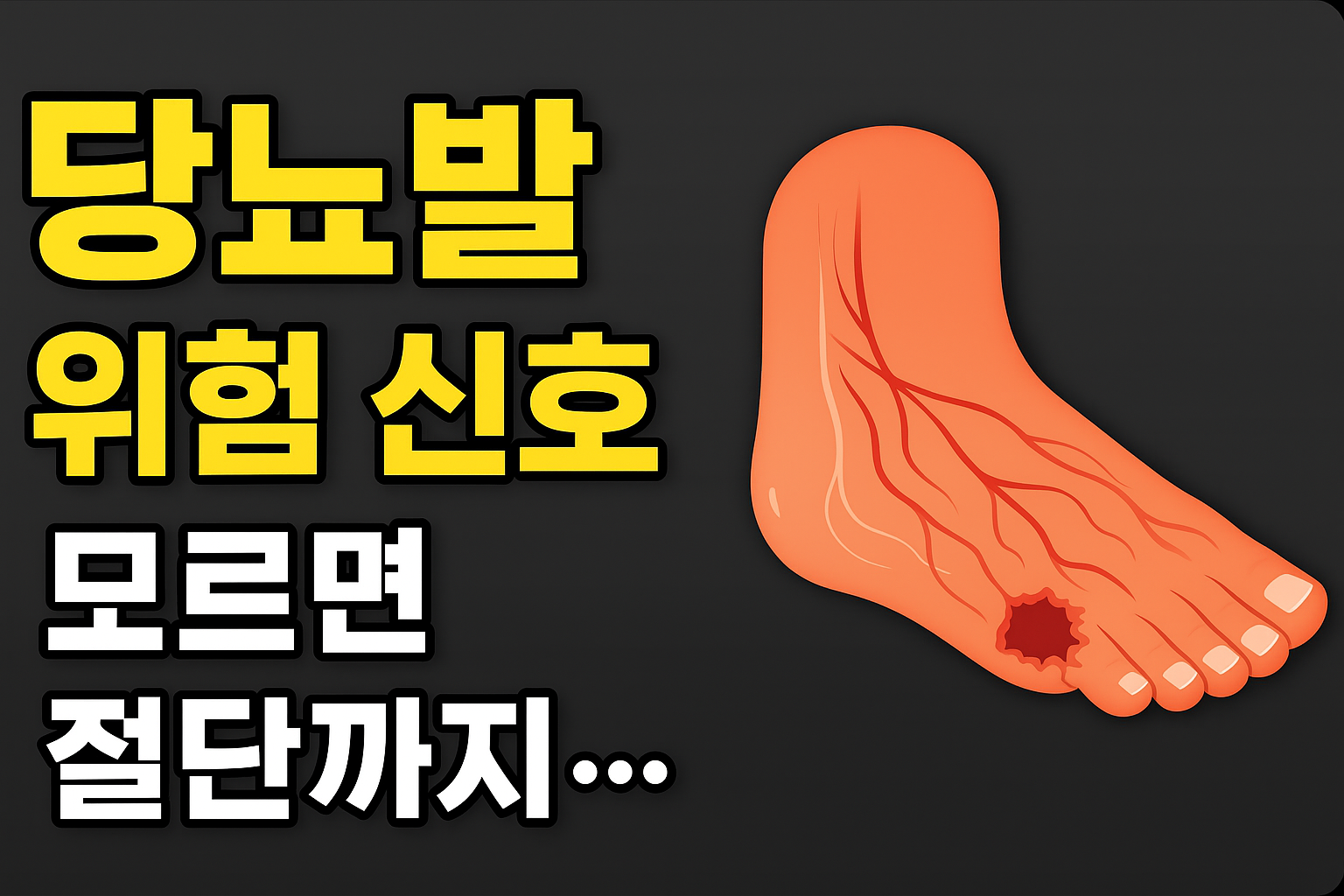 모르면 절단까지…당뇨발 위험 신호