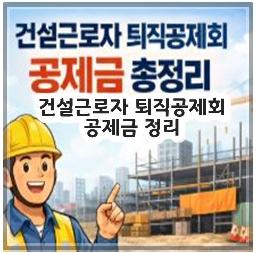건설근로자 퇴직공제회 공제금 정리