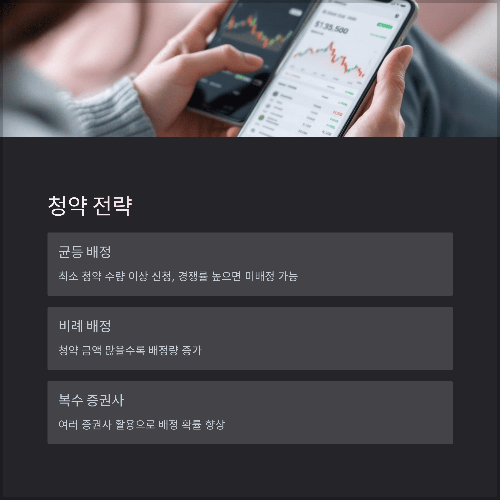청약 일정 확인