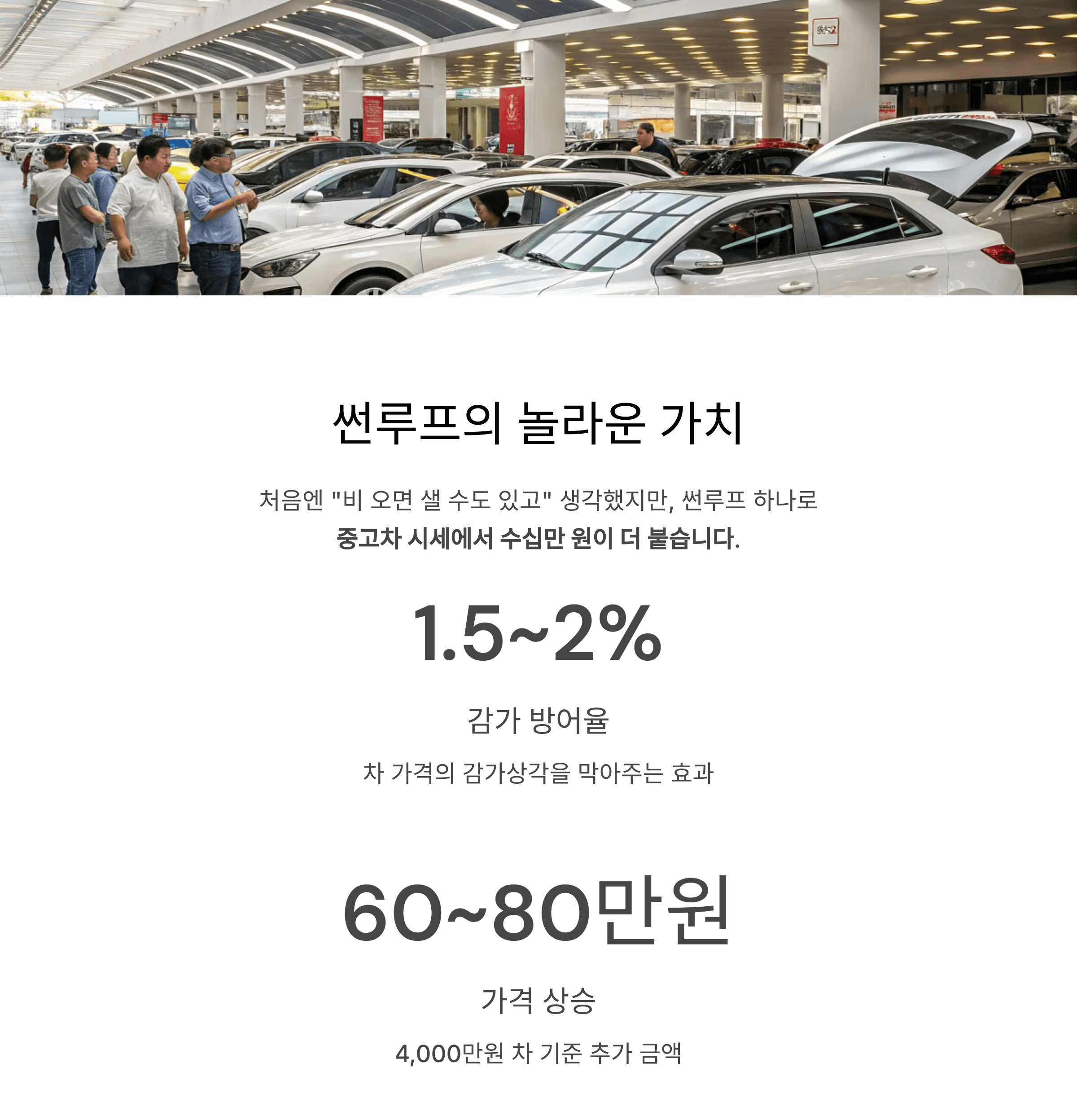 선루프의 놀라운 가치