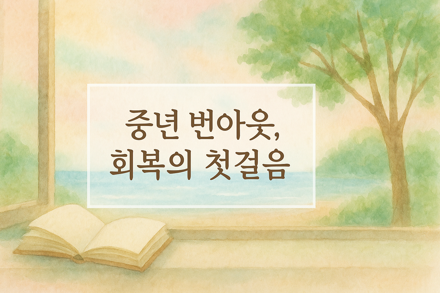 중년 번아웃 회복의 시작