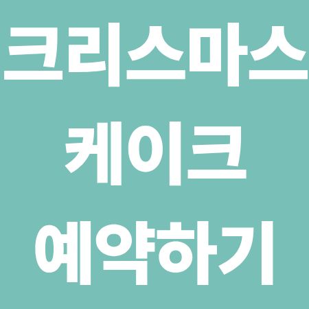2025 크리스마스 시즌 케이크 사전예약
