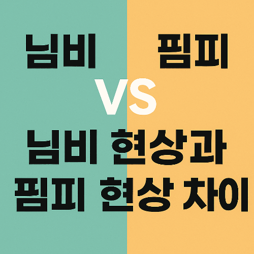 님비, 핌피 현상 차이 쉽게 이해하고 사례로 배워보기