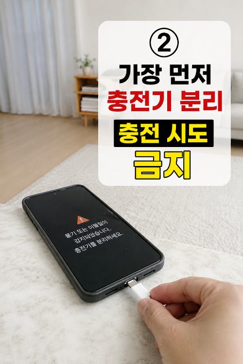 가장먼저 충전기 분리