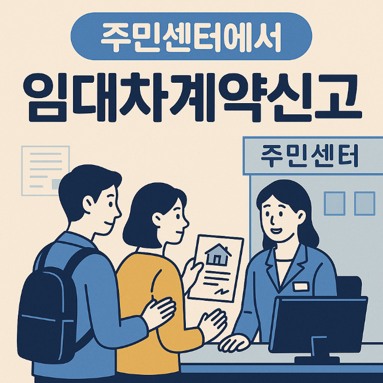 주민센터에서 임대차계약신고하는 방법 완벽 가이드
