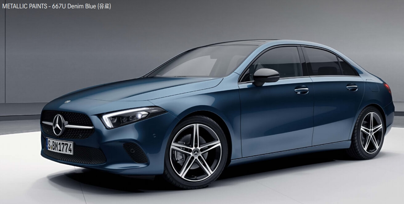 Denim Blue(색상 코드 : 667) a클래스 색상코드 - Denim Blue(색상 코드 : 667)