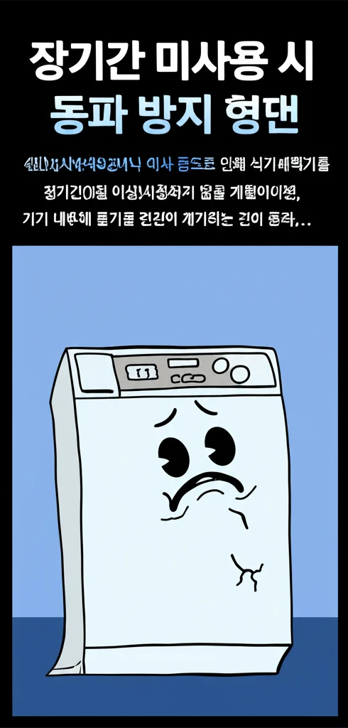 식기세척기 얼음물 완벽 제거법, 동파..