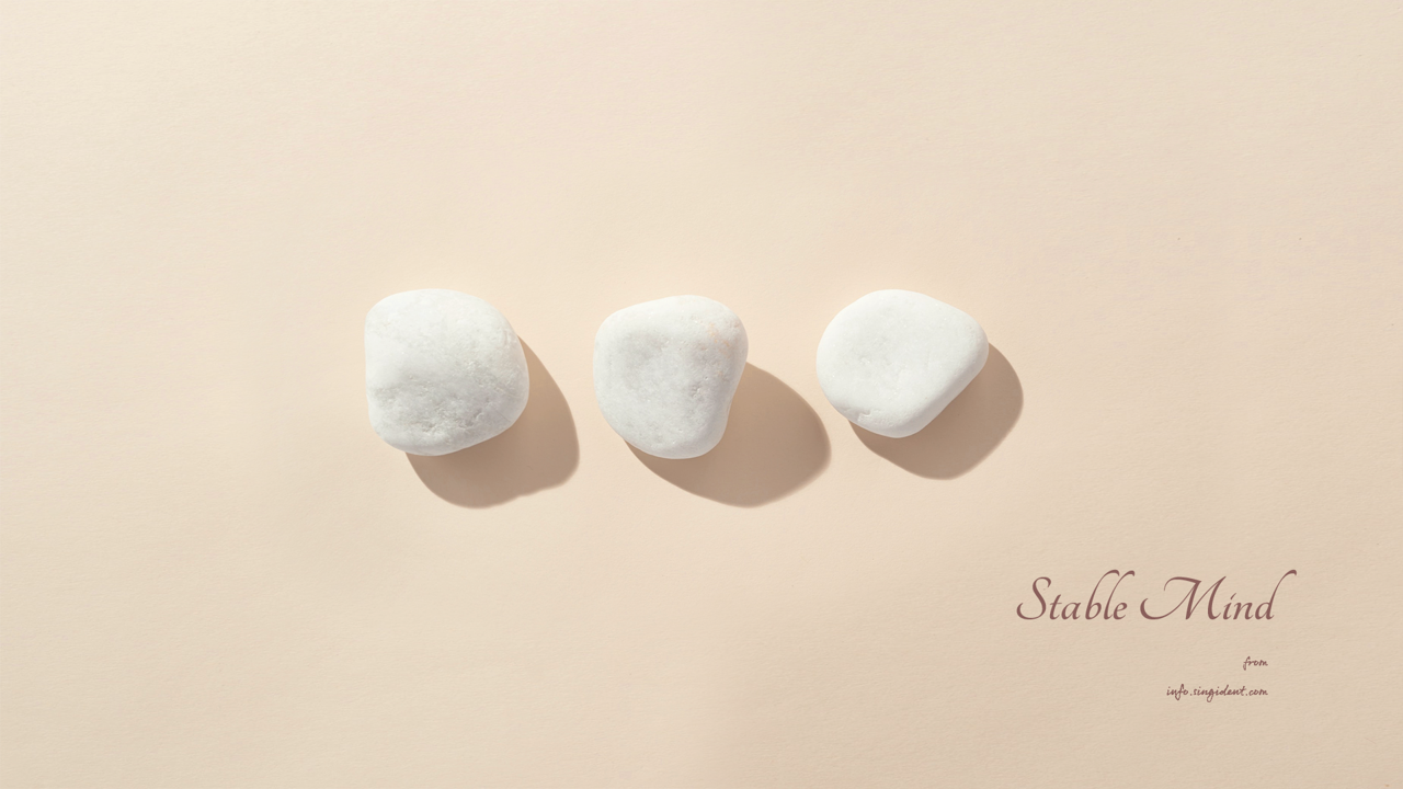08 조약돌 C - Stable Mind 갈색배경화면