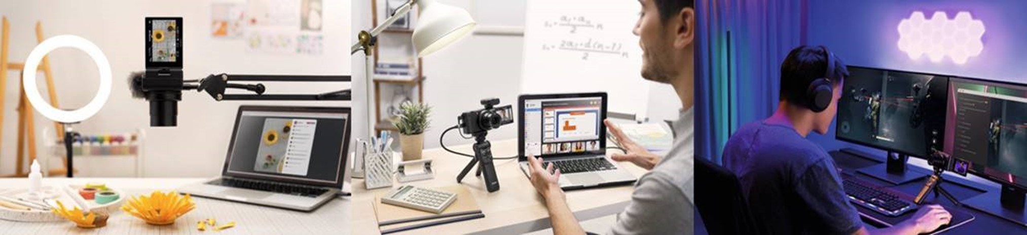 ZV-1으로 비대면 커뮤니케이션을 하는 모습