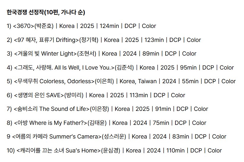 한국경재 선정작