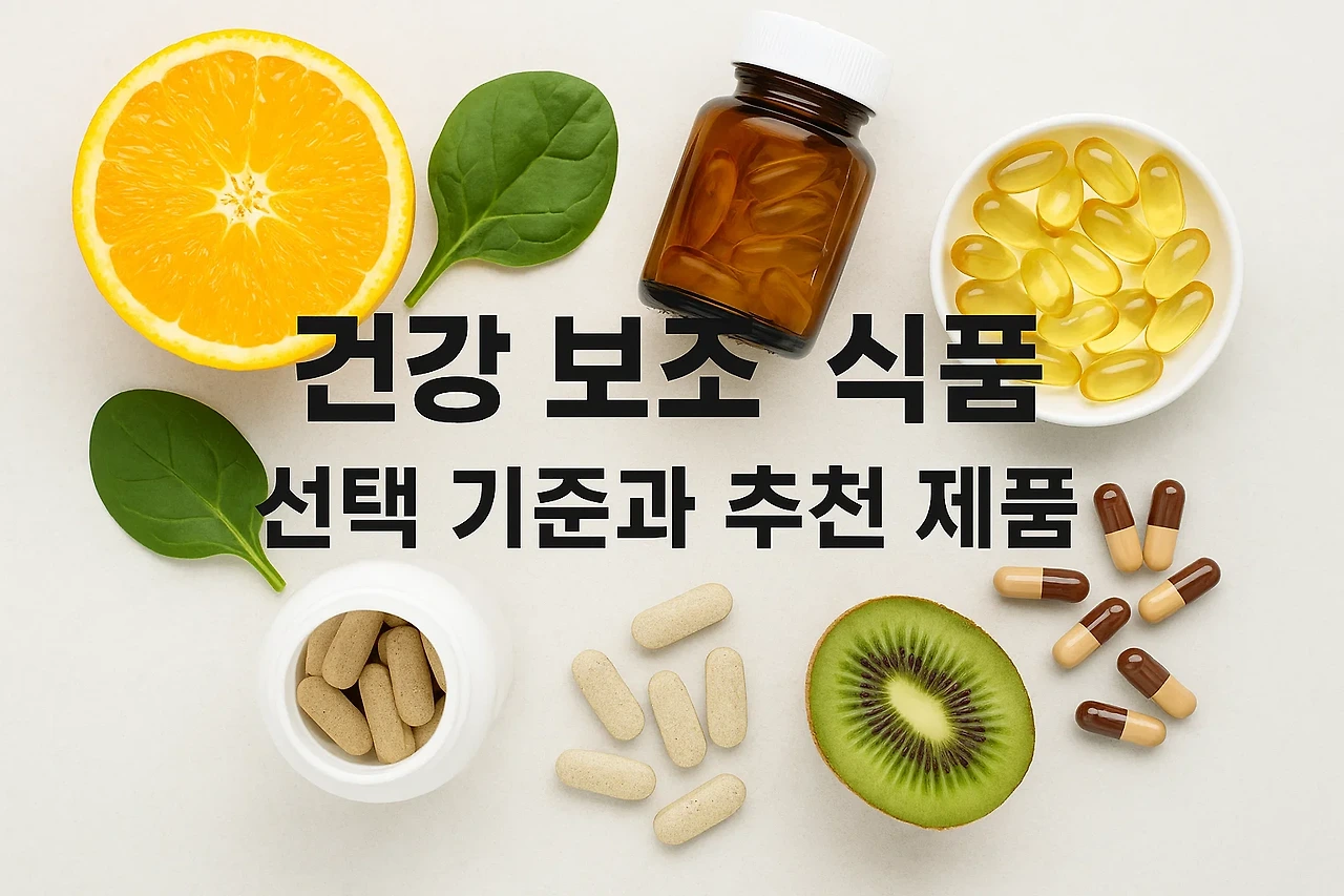 건강 보조 식품, 선택 기준과 추천 제품